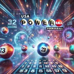 A dynamic and exciting image representing the USA Powerball lottery, but instead of the Powerball logo, use the words 'E-Lotto.com' in a modern, sleek